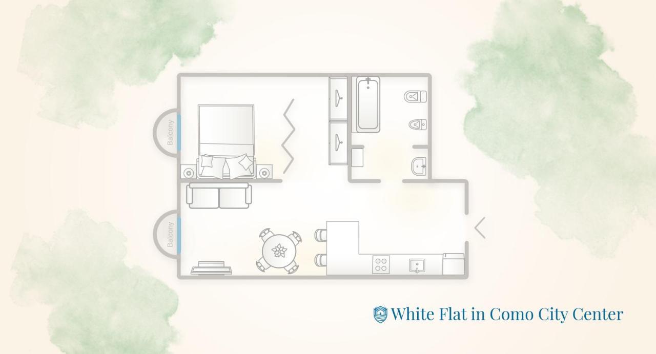 White Flat In Como City Center By Rent All โกโม ภายนอก รูปภาพ